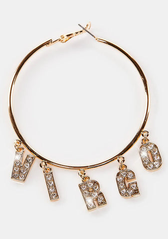 Vain Virgo Hoop Earrings