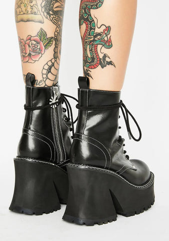 Dark Animal Behavior Platform Boots