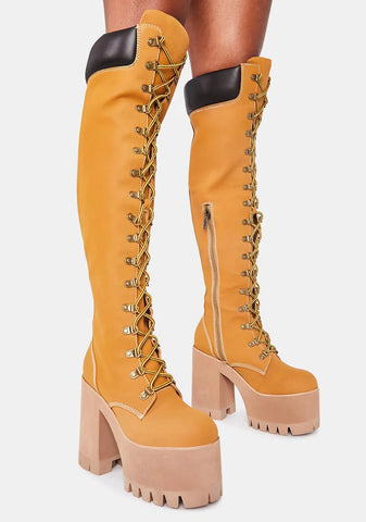 Step It Out Platform Work Boots