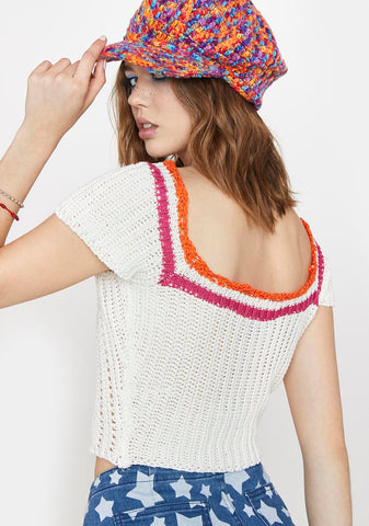 On The Radio Crochet Top