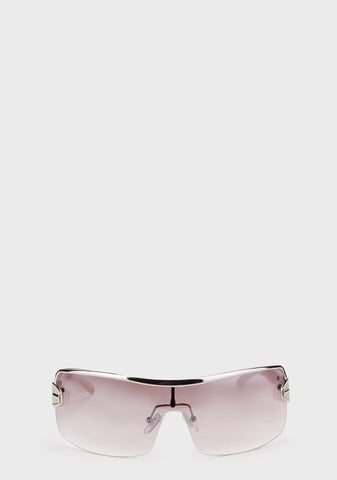 Eye Fair Shield Sunglasses - White