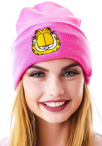 x Garfield Beanie - Pink