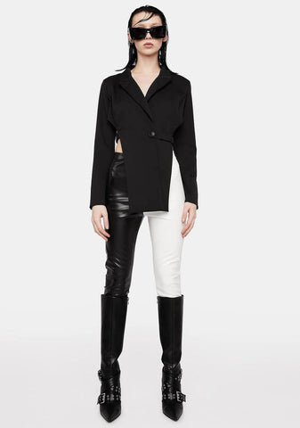 License To Thrill Cut Out Blazer