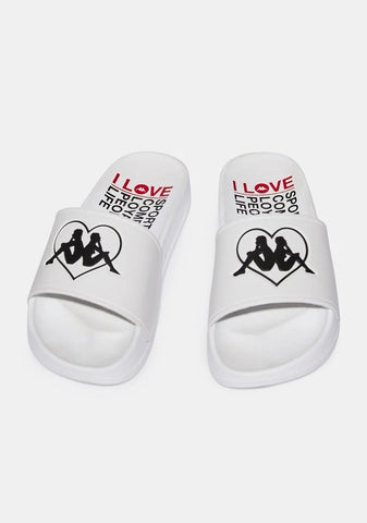 White Authentic Aasiaat 1 Slide Sandals