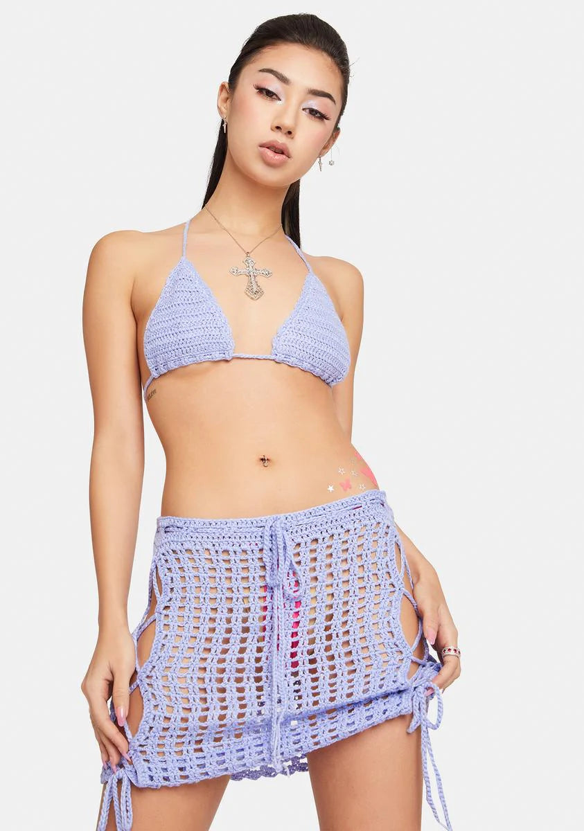 Lavender Take The Leap Crochet Set