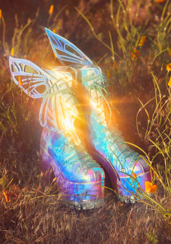 Wings To Fly Holographic Boots