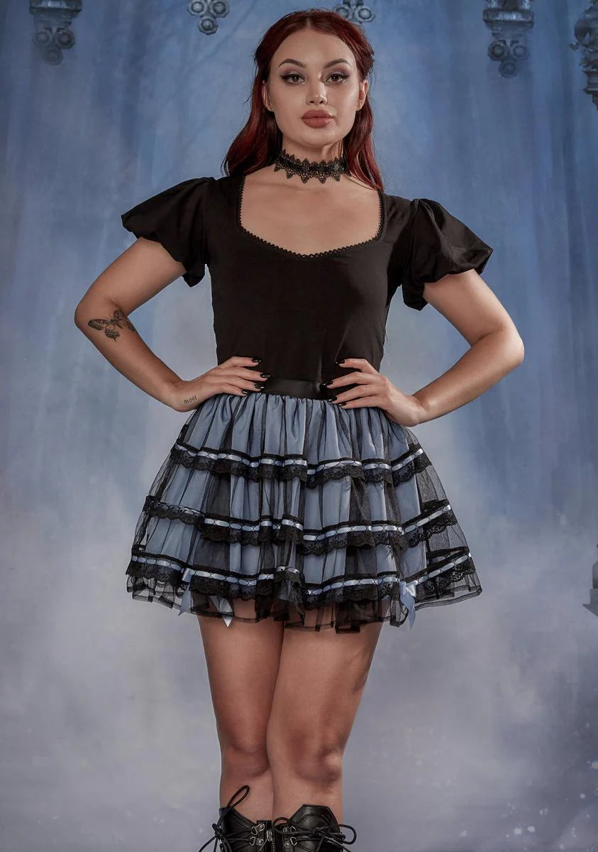 Diamond In The Dark Lace Up Top