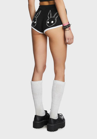 Bunny Mask Short Shorts