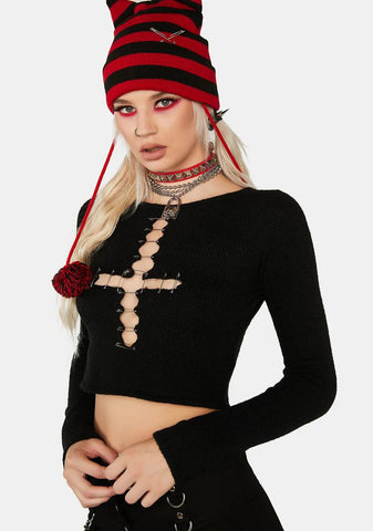 Grim In Love Cross Sweater