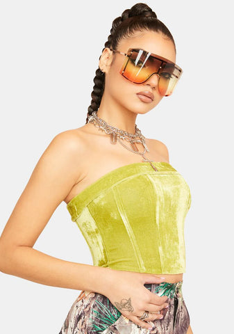 Perfect Person Velvet Corset Top