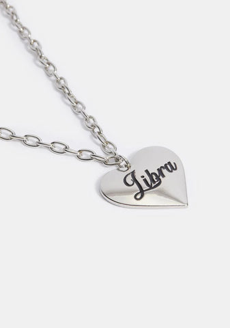 Listen To Ur Heart Libra Necklace