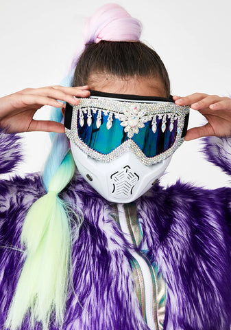 Rhinestone Mask Goggles