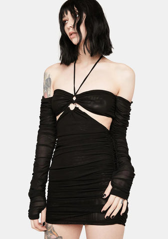 Black Lumi Mini Dress