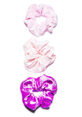Velvet Barbae Bitch Scrunchie - Purple