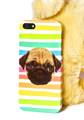 Rainbow Pug iPhone 5 Case