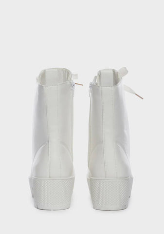 One Step Forward Combat Boots