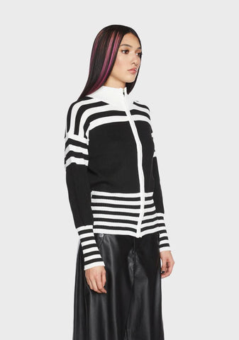 Not So Sporty Zip-Up Sweater