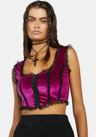 Silence In The Library Corset Top