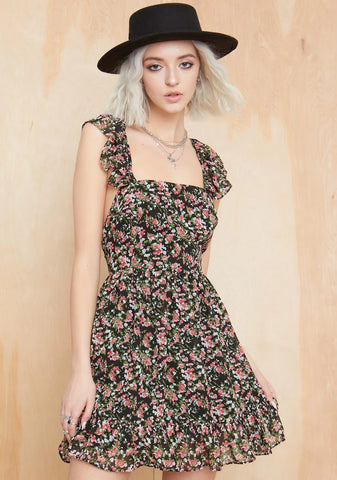 Springtime Sadness Apron Dress