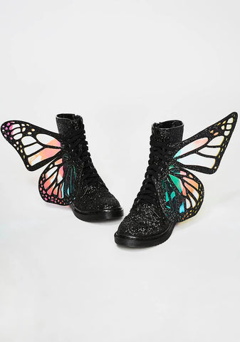 Metamorphic Glitter Boots