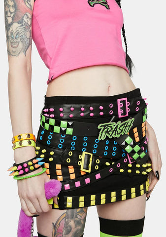 Damage Control Belted Skirt