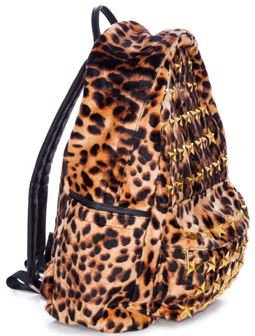Star Burst Leopard Backpack
