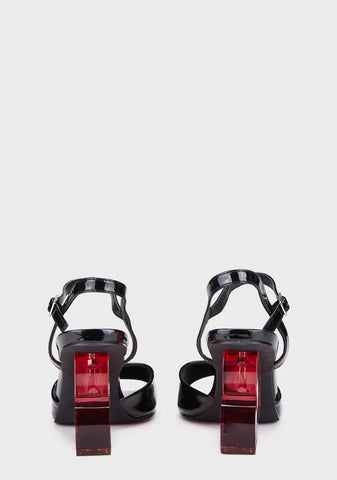 Tragic Crushed Romance Heart Heels