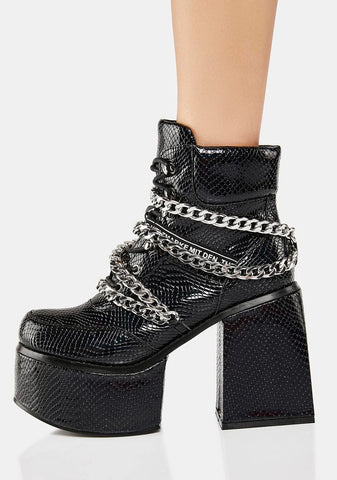 Night Orbiting Aura Platform Boots