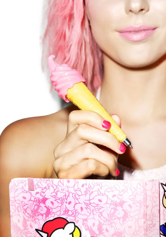 Soft Serve Ice Cream Pen - Pink