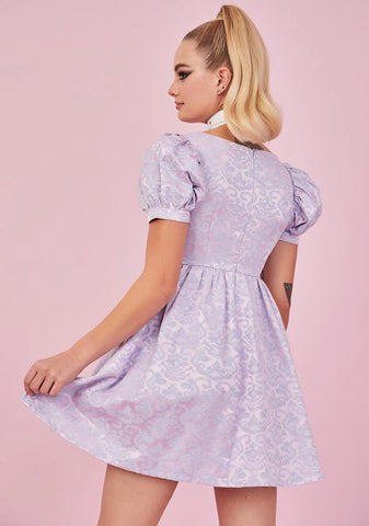 Lilac Elegant Obsession Babydoll Dress