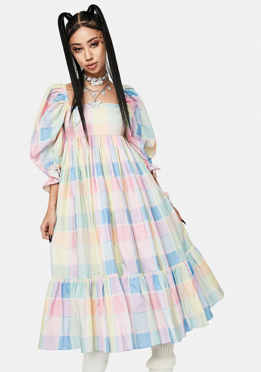 The Pub Garden French Puff Dress