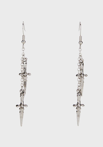 Cutthroat Beauty Drop Earrings