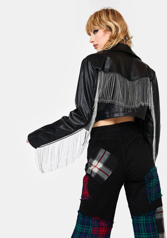 Open Road Fringe Moto Jacket
