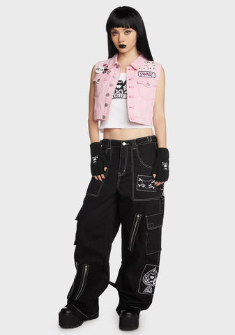 Stay Strange Denim Vest