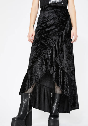 What A Witch Wants Velvet Skirt