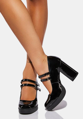 Night About That Time Block Heels