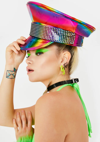 Spectrum Bliss Holographic Hat