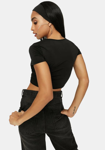 Ink Call Ya Later Corset Bra Crop Top