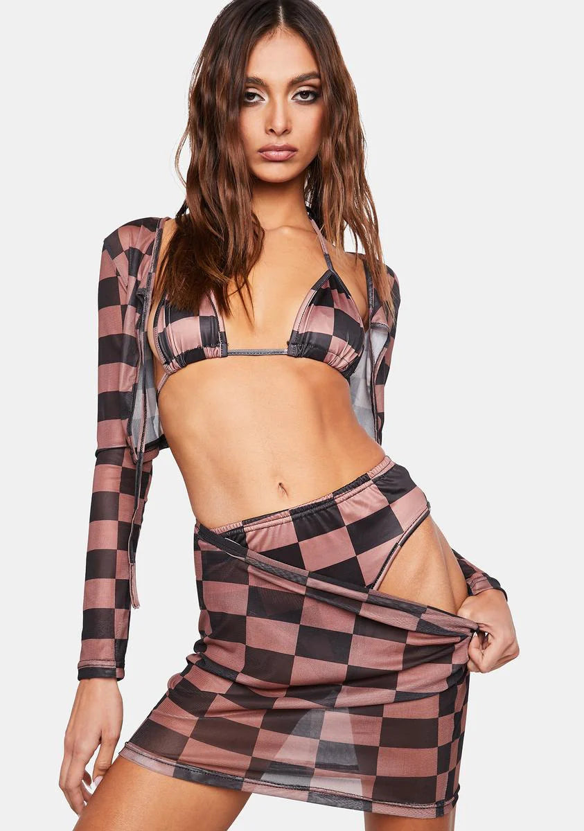 Unfriended 4-Piece Bikini Set