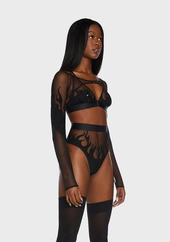 Smokin' Mirrors Mesh Shrug