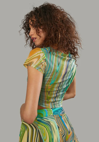 Hypnotic Habits Mesh Baby Tee