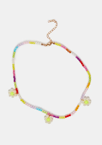 Call My Shellphone Beaded Necklace