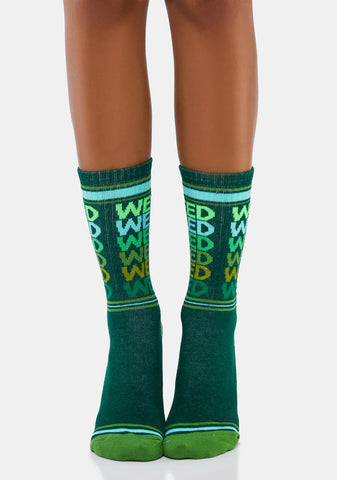 Weed Gym Socks