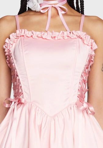 Takes The Cake Mini Dress - Light Pink