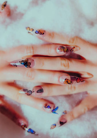 Clear Butterfly Press On Nailz