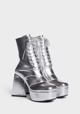 Strollin' Metallic Platform Boots