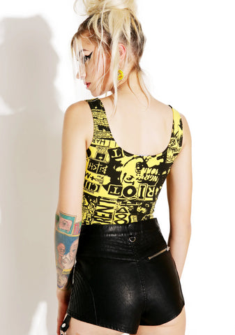 Headliner Lace-Up Crop Tank