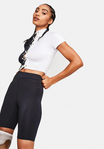 Street Queen Lace-Up Colorblock Set