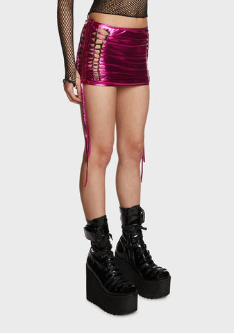 Dance Floor Queen Mini Skirt - Pink