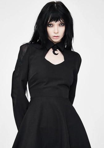 Moon Cut Out Mini Dress